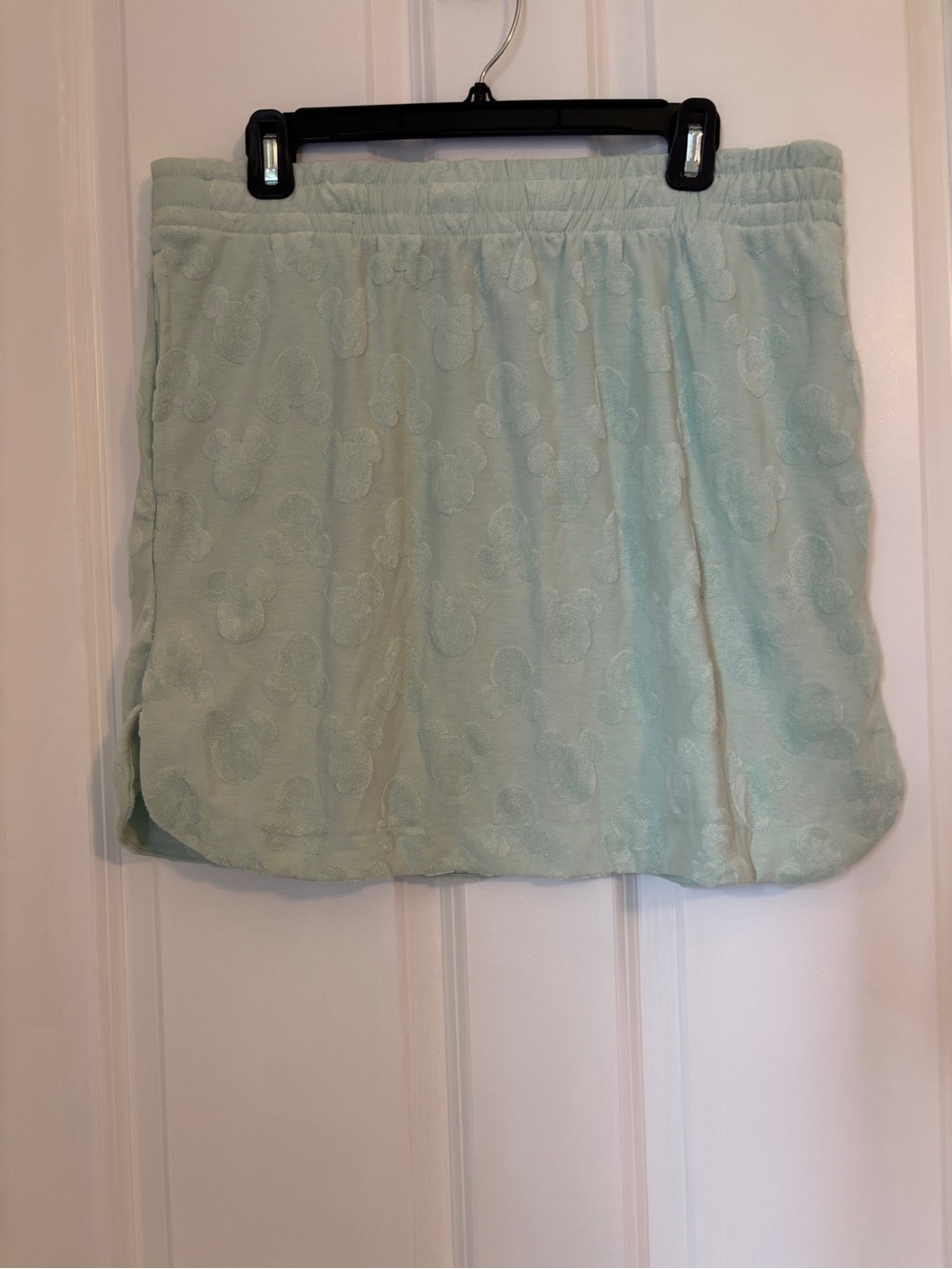 Disney - Mickey Mouse Mint Mini Skirt with Embossed Mickey Pattern. Size M NWT